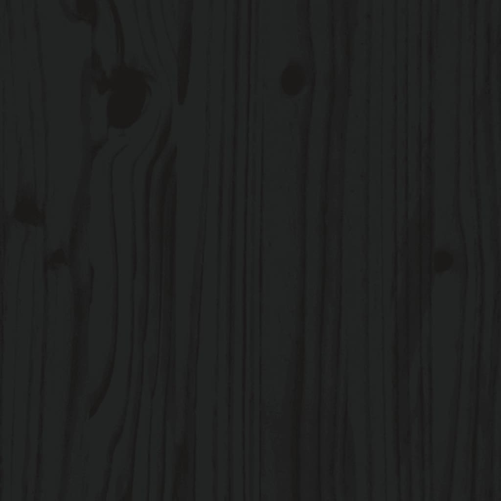 Tualeto lentyna, juoda, 63x26x171cm, pušies medienos masyvas