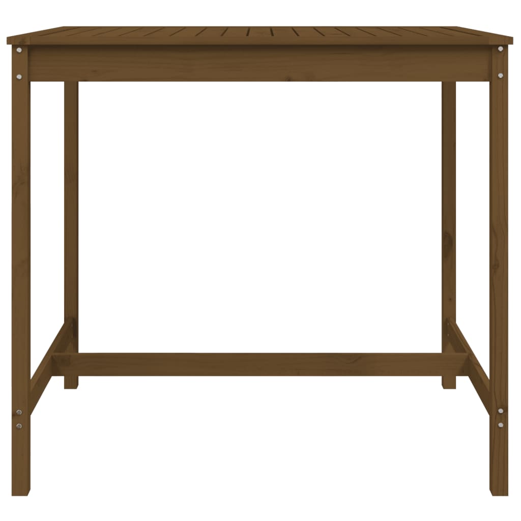 Sodo stalas, medaus rudas, 121x82,5x110cm, pušies masyvas
