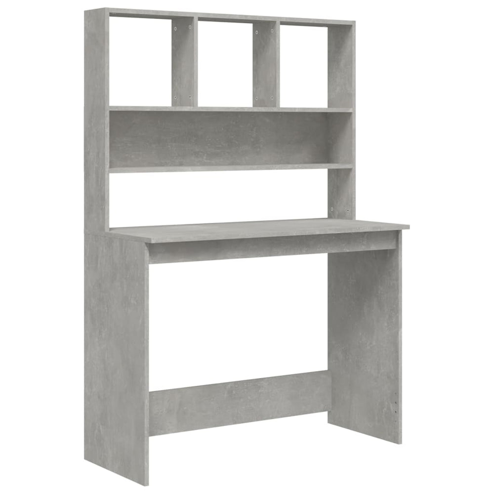 Rašomasis stalas, betono pilkas, 102x45x148cm, mediena