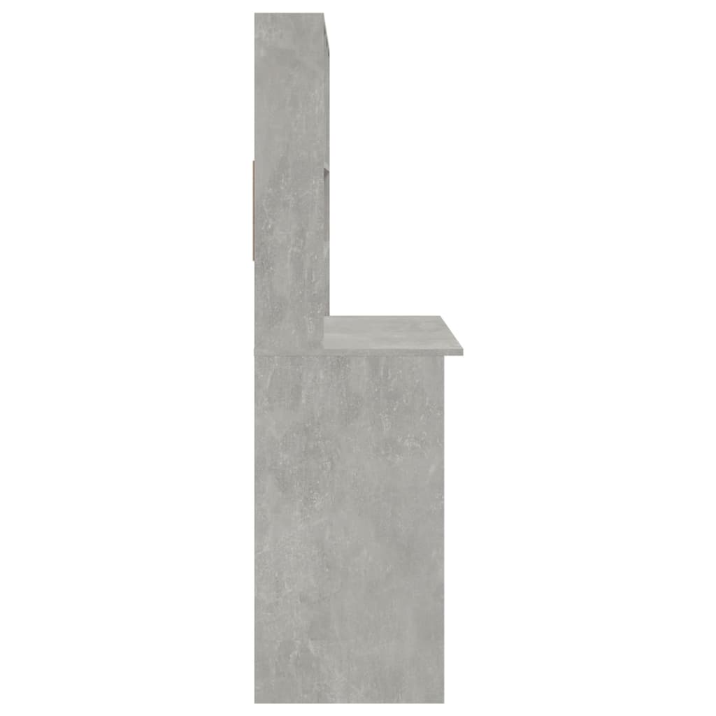 Rašomasis stalas, betono pilkas, 102x45x148cm, mediena