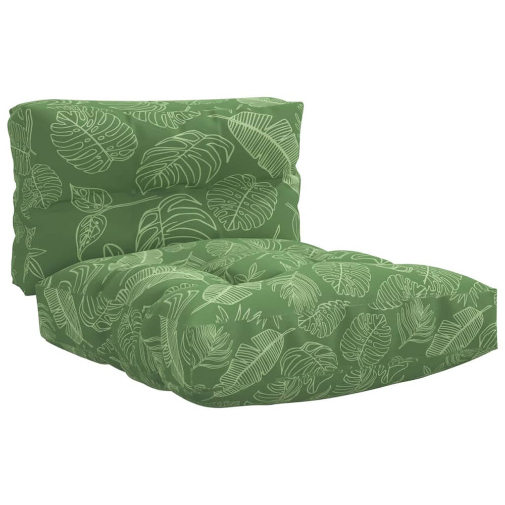 Pagalvėlės sofai iš palečių, 2vnt., audinys, su lapais
