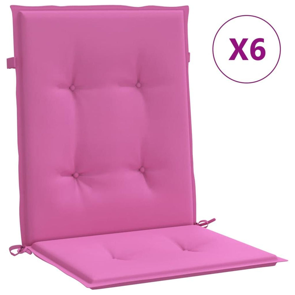 Kėdės pagalvėlės, 6vnt., rožinės spalvos, audinys
