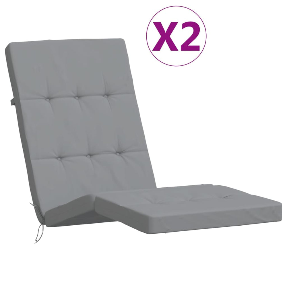 Terasos kėdės pagalvėlės, 2vnt., pilkos, oksfordo audinys
