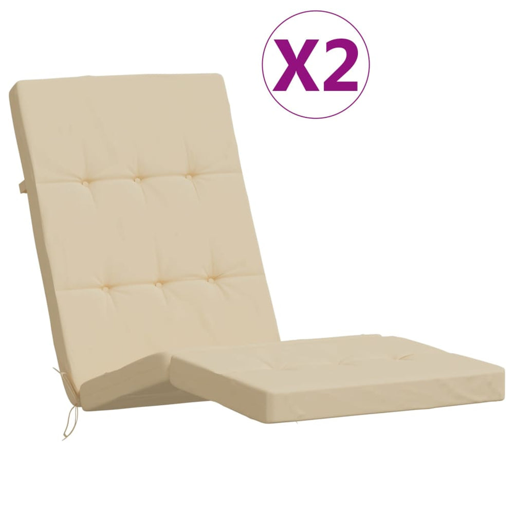 Terasos kėdės pagalvėlės, 2vnt., smėlio, oksfordo audinys
