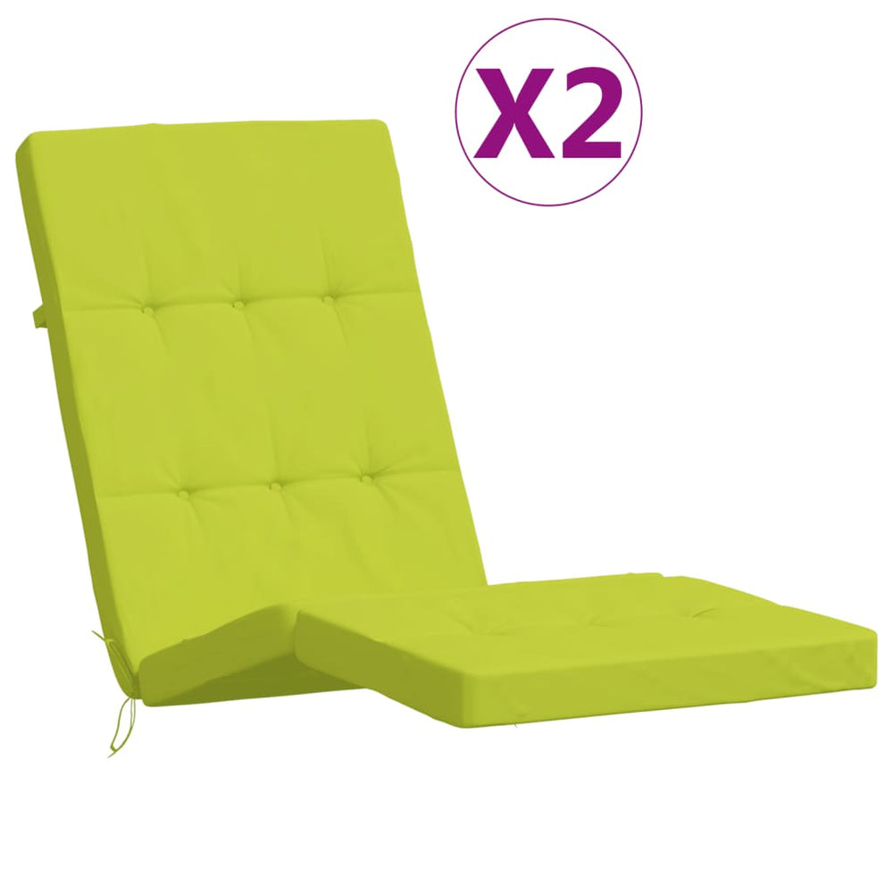 Terasos kėdės pagalvėlės, 2vnt., ryškiai žalios, audinys