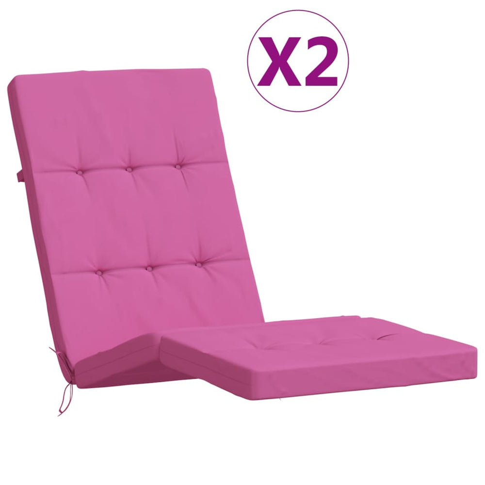 Terasos kėdės pagalvėlės, 2vnt., rožinės, oksfordo audinys