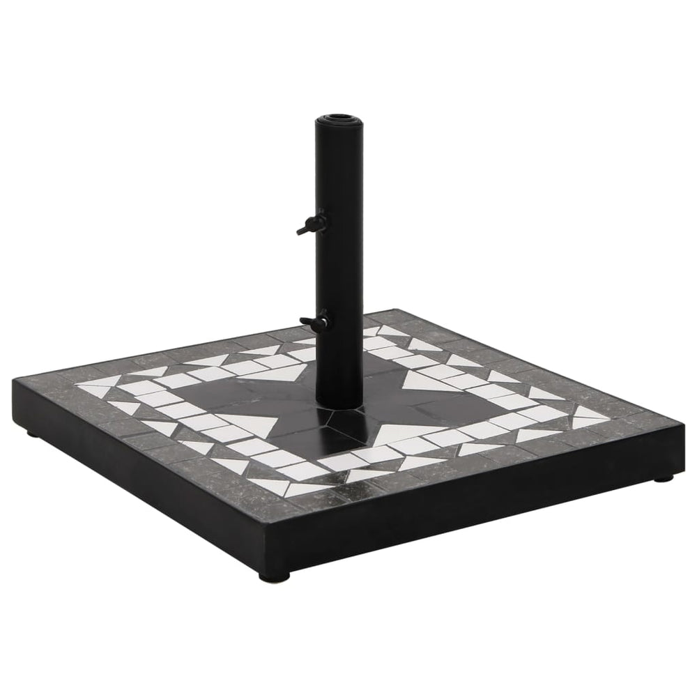 Skėčio stovas, juodos ir baltos spalvos, apskritas, 12kg