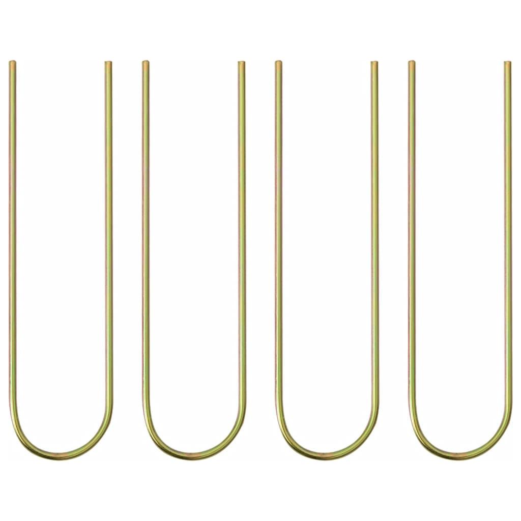 Futbolo tinklas, juodas/geltonas, 183x85x120cm, poliesteris