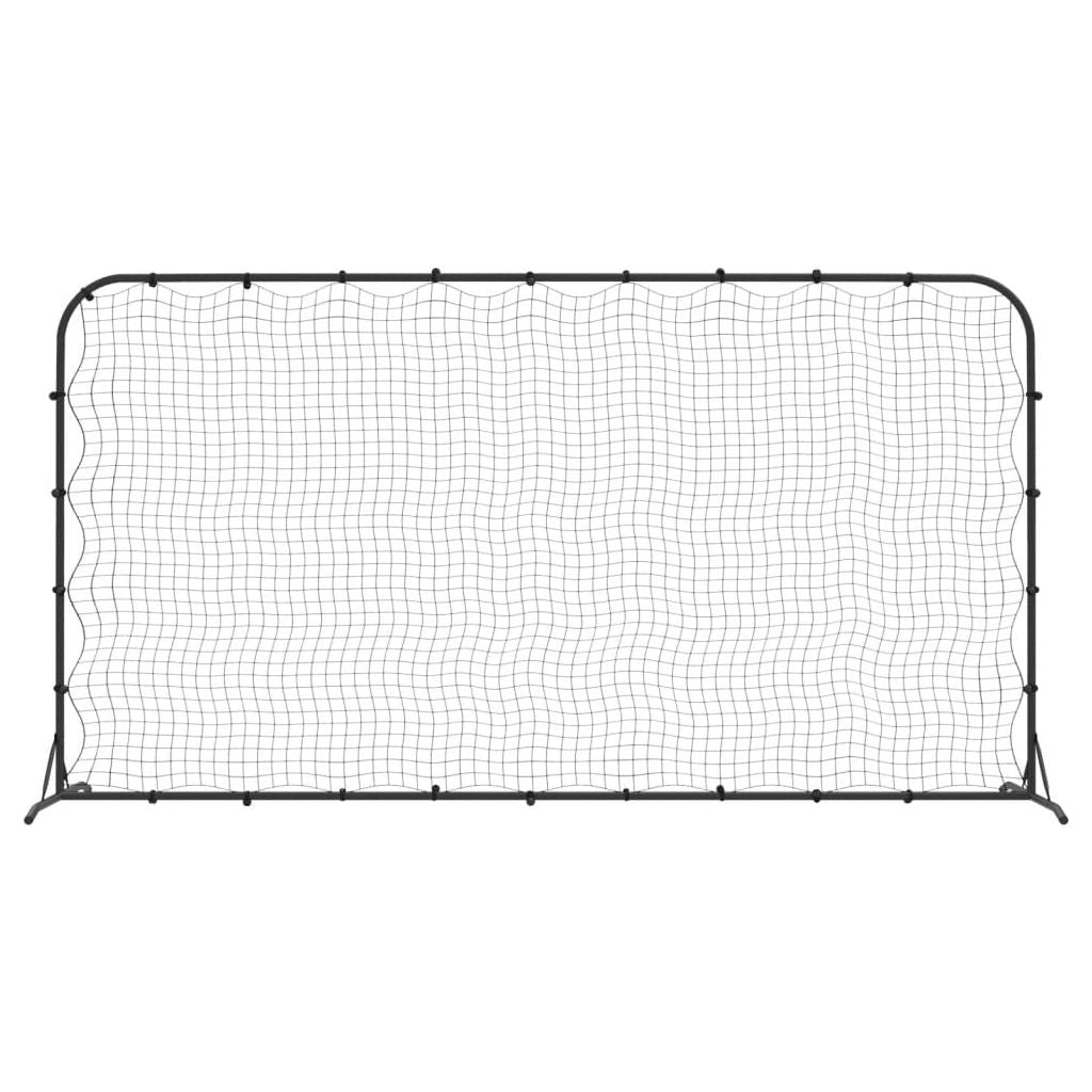 Futbolo kamuolio atšokimo sienelė, juoda, 366x90x183cm, HDPE