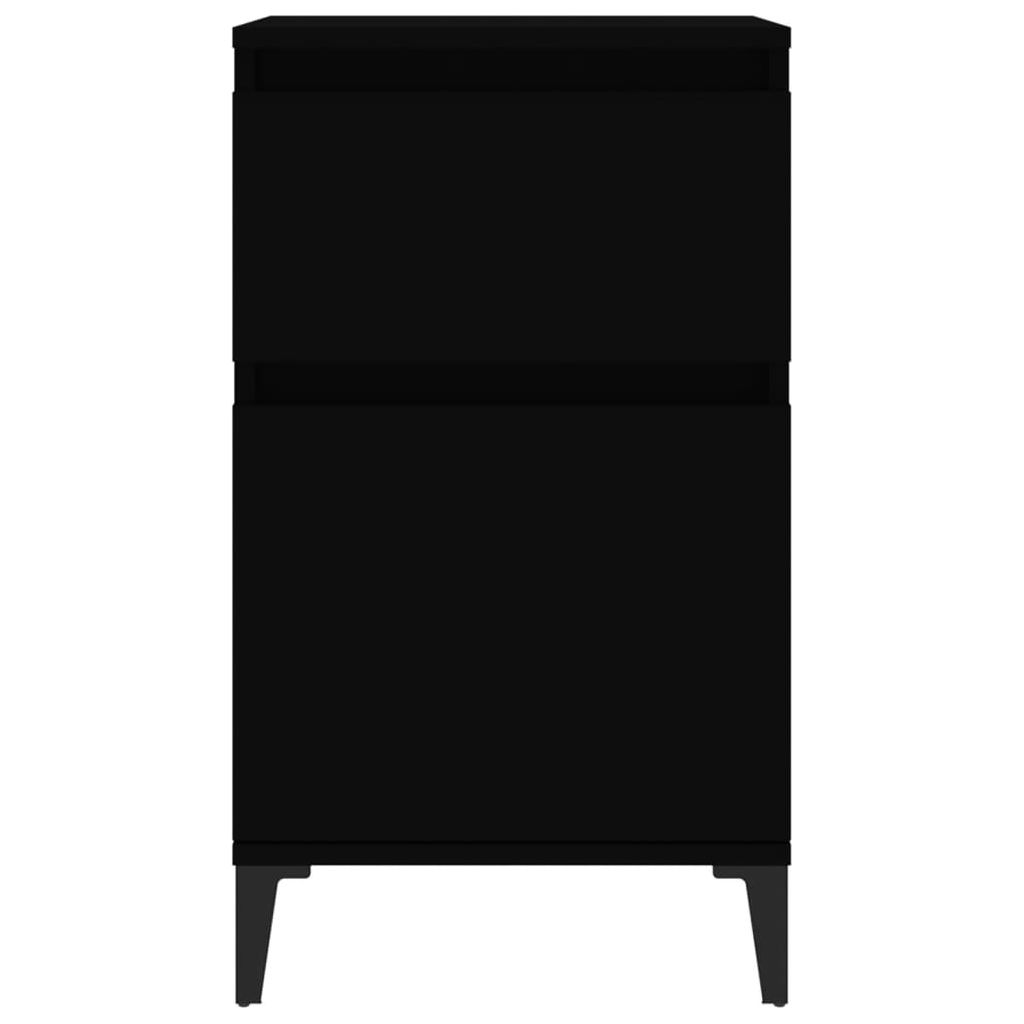 Naktinė spintelė, juodos spalvos, 40x35x70cm