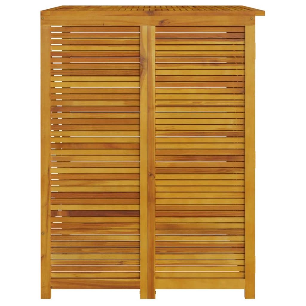 Keturvietė šiukšlių konteinerių pastogė, 280x89x117cm, akacija