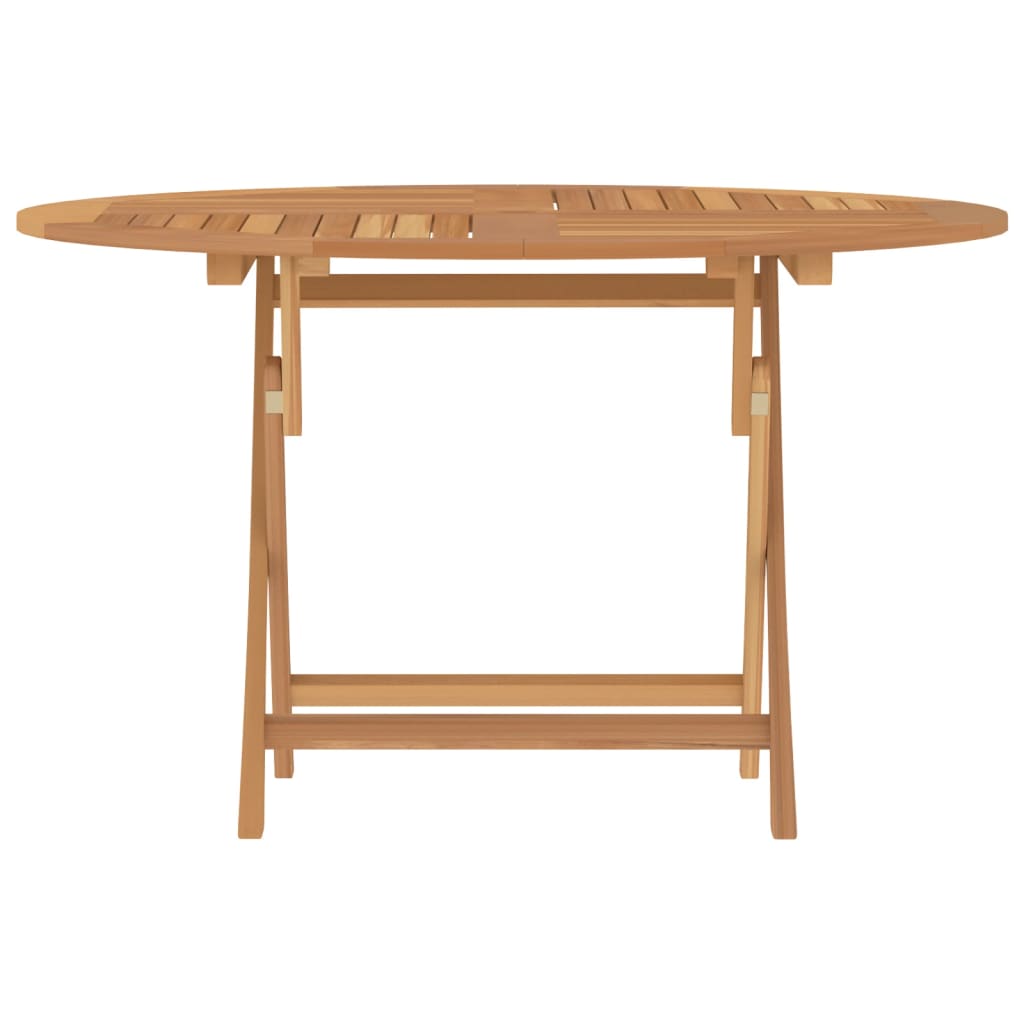 Sulankstomas sodo stalas, 120x75cm, tikmedžio medienos masyvas