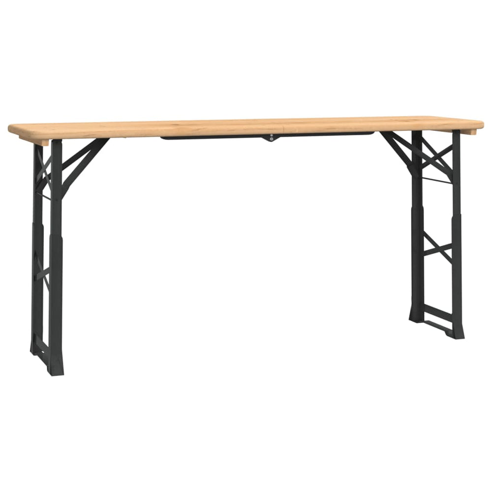 Sulankstomas alaus stalas, 170x50x75/105cm, eglės masyvas
