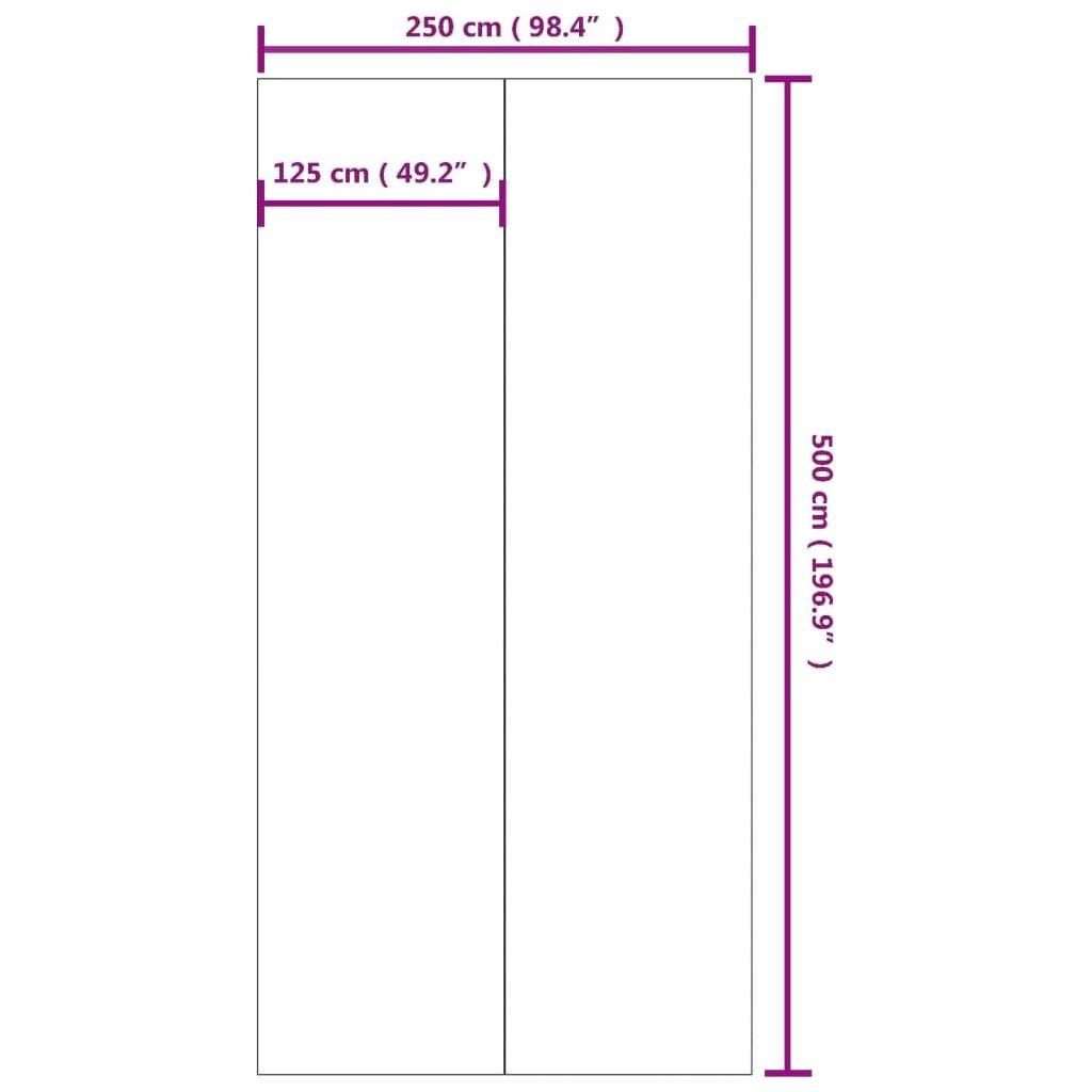 Baseino paklotas, pilkas, 500x250cm, poliesterio geotekstilė