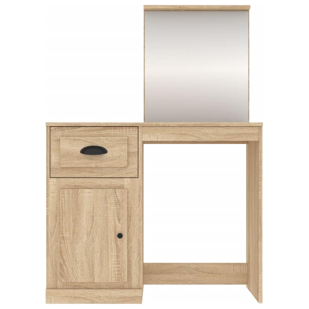 Kosmetinis staliukas, ąžuolo, 90x50x132,5cm, apdirbta mediena