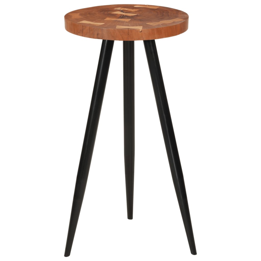 Rąstinis baro stalas, 53x105cm, akacijos medienos masyvas