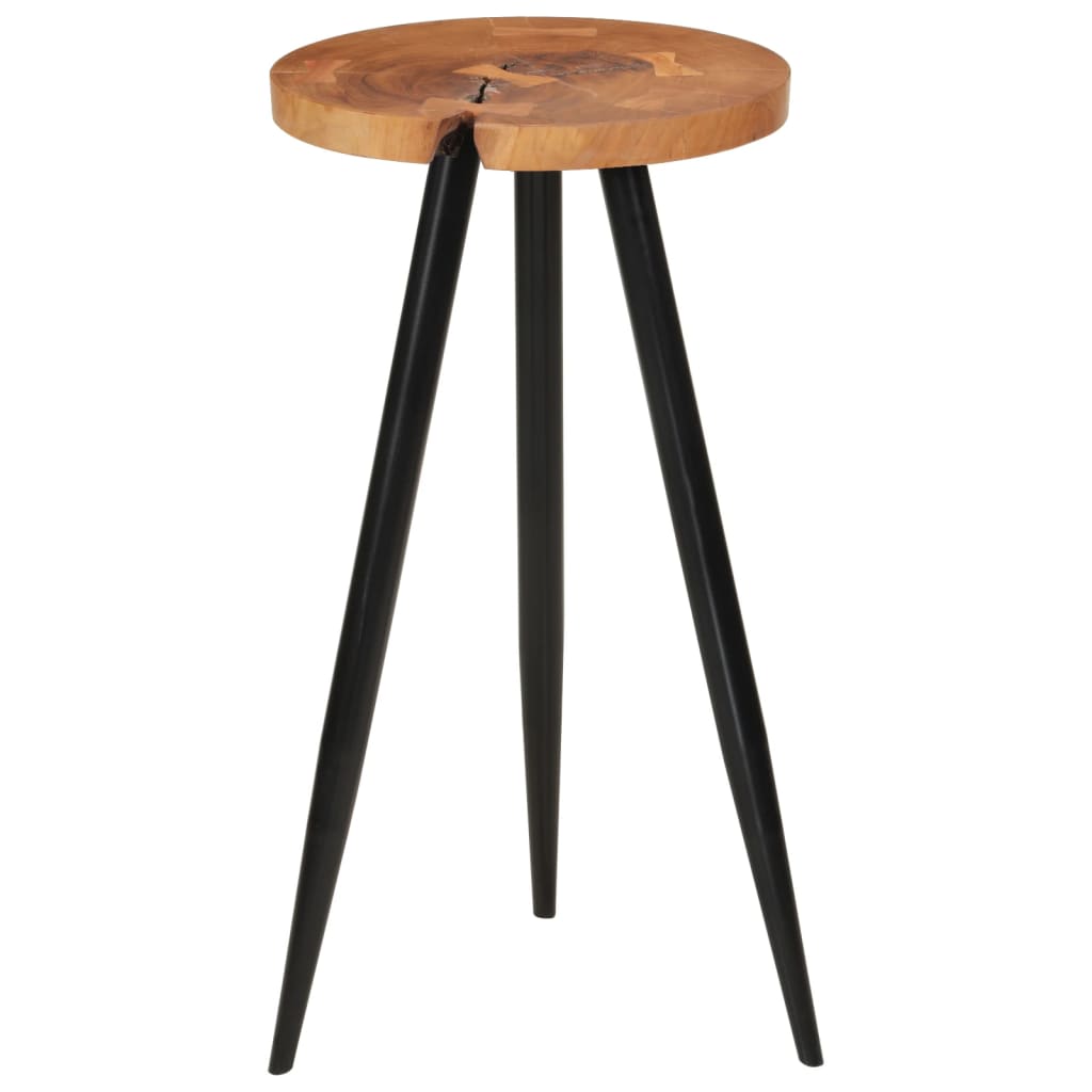 Rąstinis baro stalas, 53x105cm, akacijos medienos masyvas