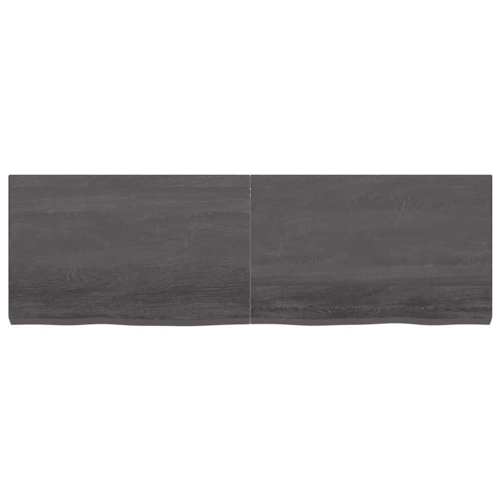 Sieninė lentyna, tamsiai pilka, 160x50x6cm, ąžuolo masyvas