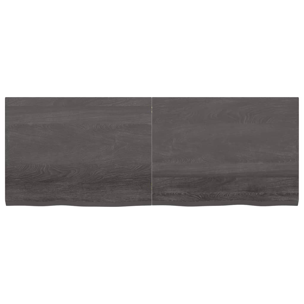 Sieninė lentyna, tamsiai pilka, 160x60x4cm, ąžuolo masyvas