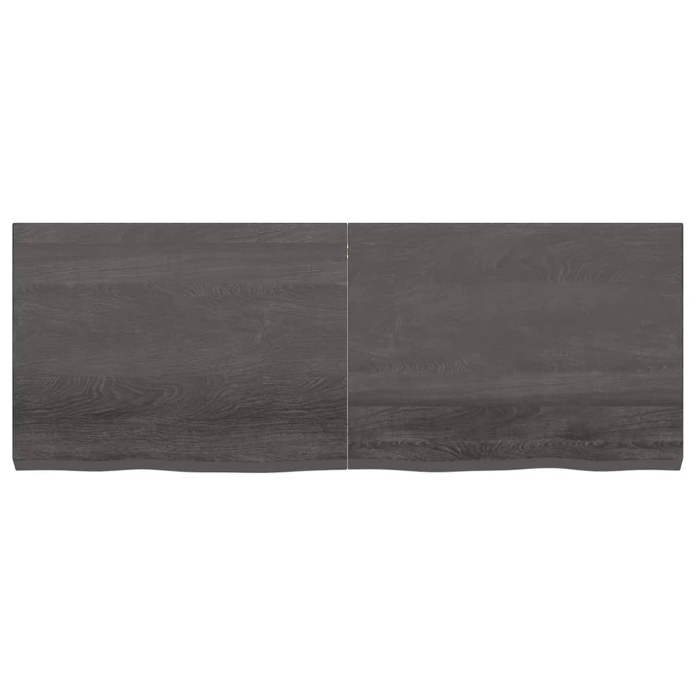 Sieninė lentyna, tamsiai pilka, 160x60x6cm, ąžuolo masyvas
