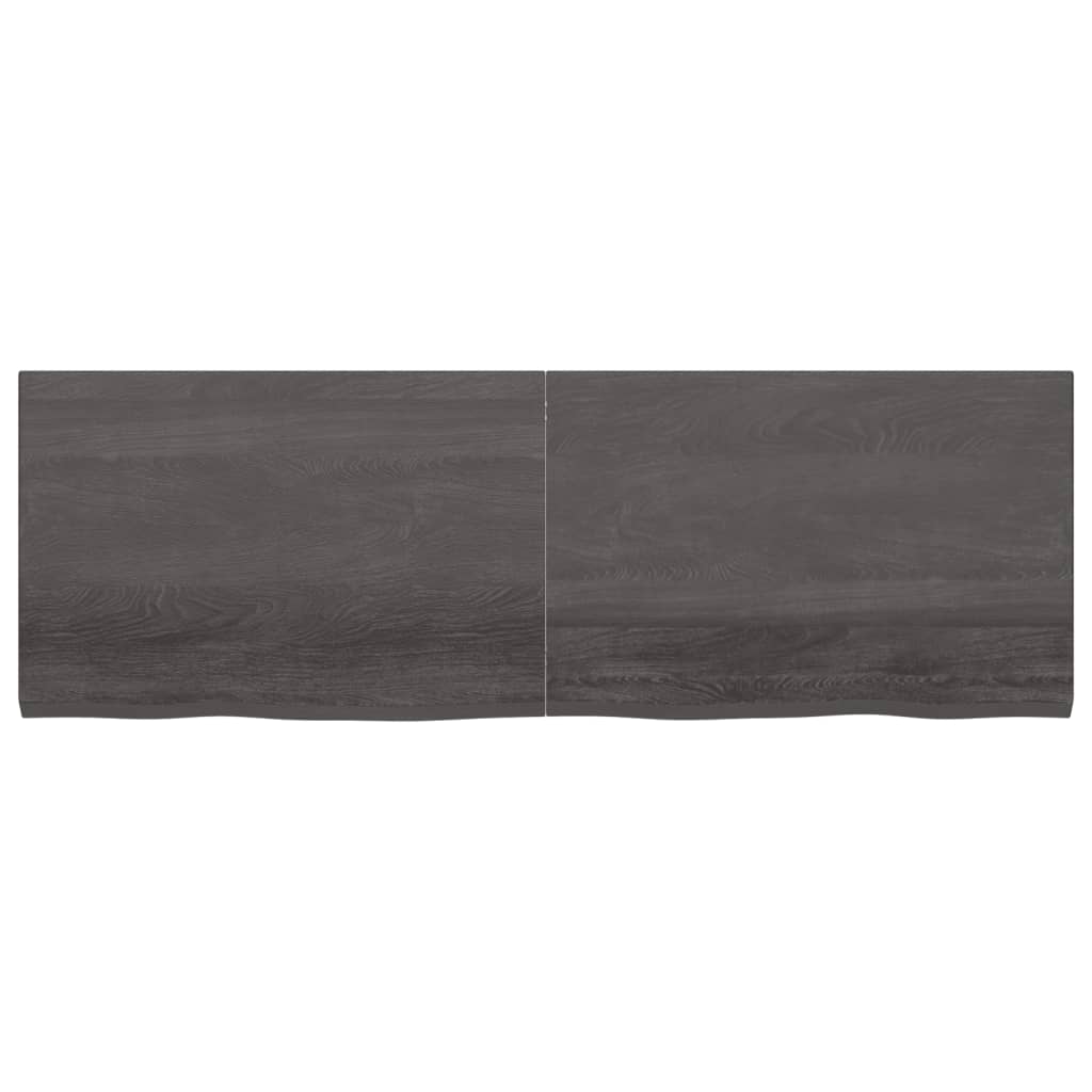 Sieninė lentyna, tamsiai pilka, 180x60x4 cm, ąžuolo masyvas