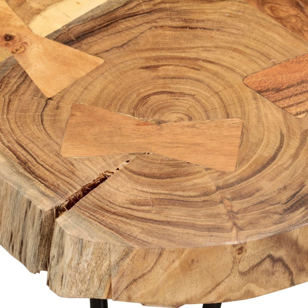 Kavos staliukas, 36cm, 4 kamienai, akacijos medienos masyvas