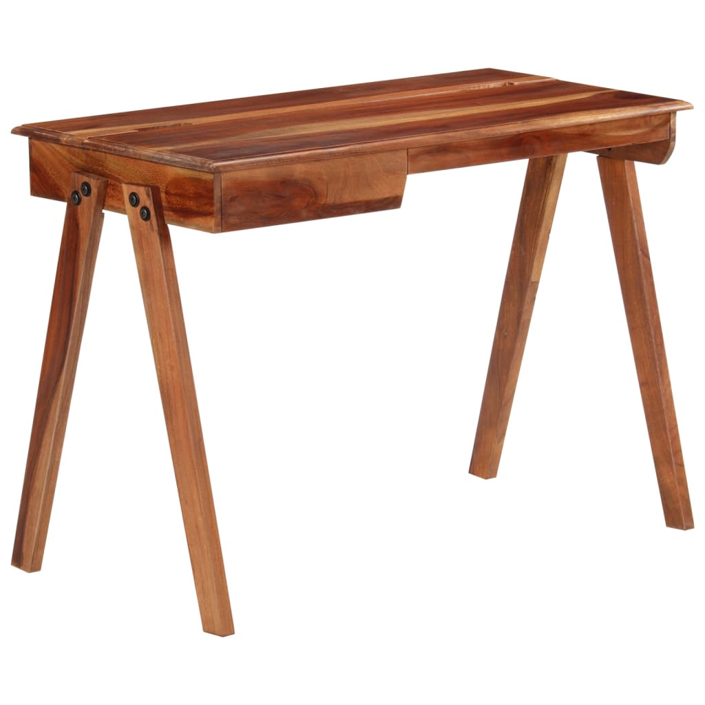 Rašomasis stalas su stalčiumi, 110x50x77cm, akacijos masyvas