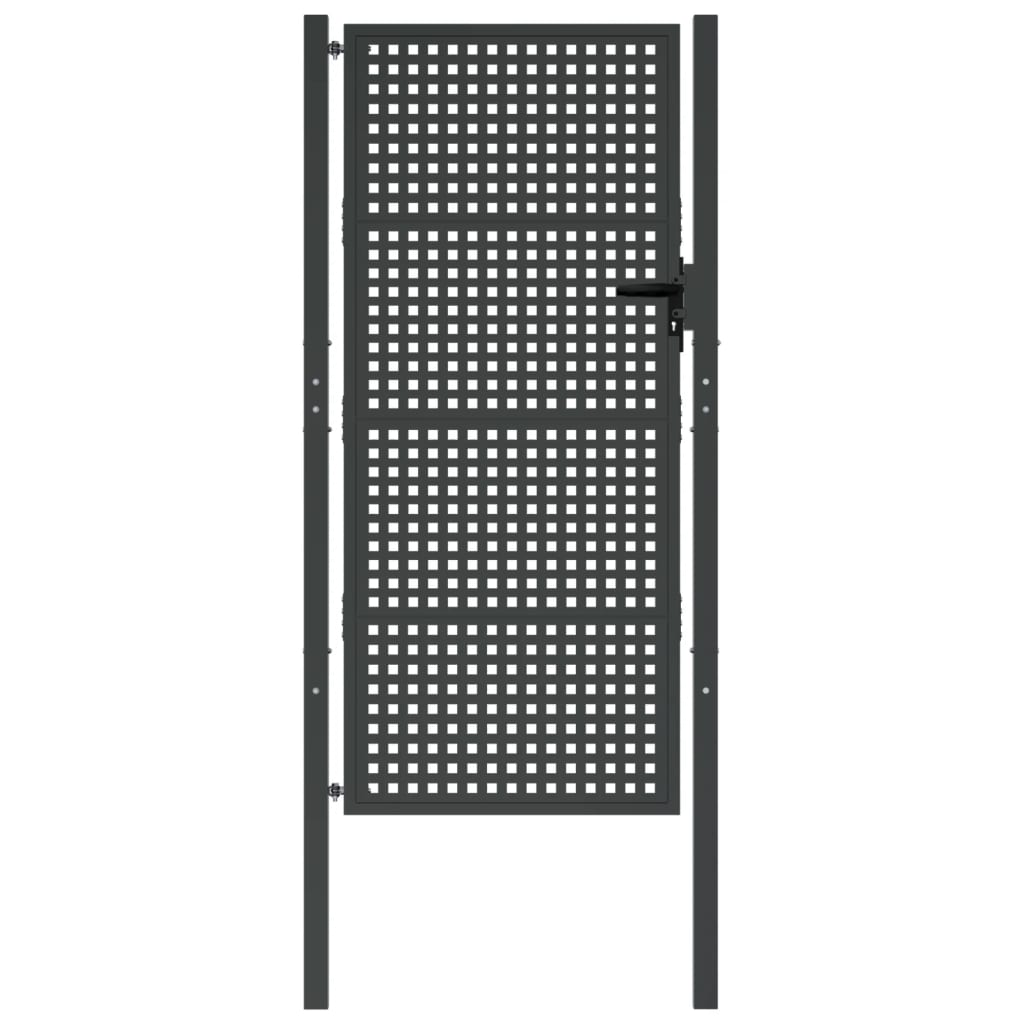 Sodo vartai, antracito spalvos, 105x225cm, plienas