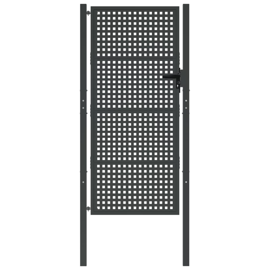 Sodo vartai, antracito spalvos, 105x250cm, plienas