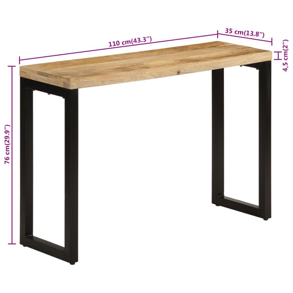 Konsolinis staliukas, 110x35x76cm, mango medienos masyvas