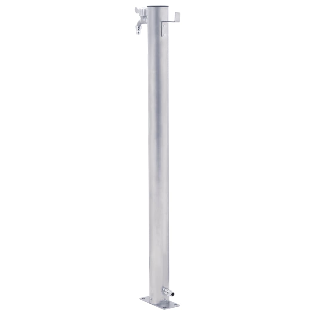 Vandens kolonėlė sodui, 80cm, nerūdijantis plienas, apskrita