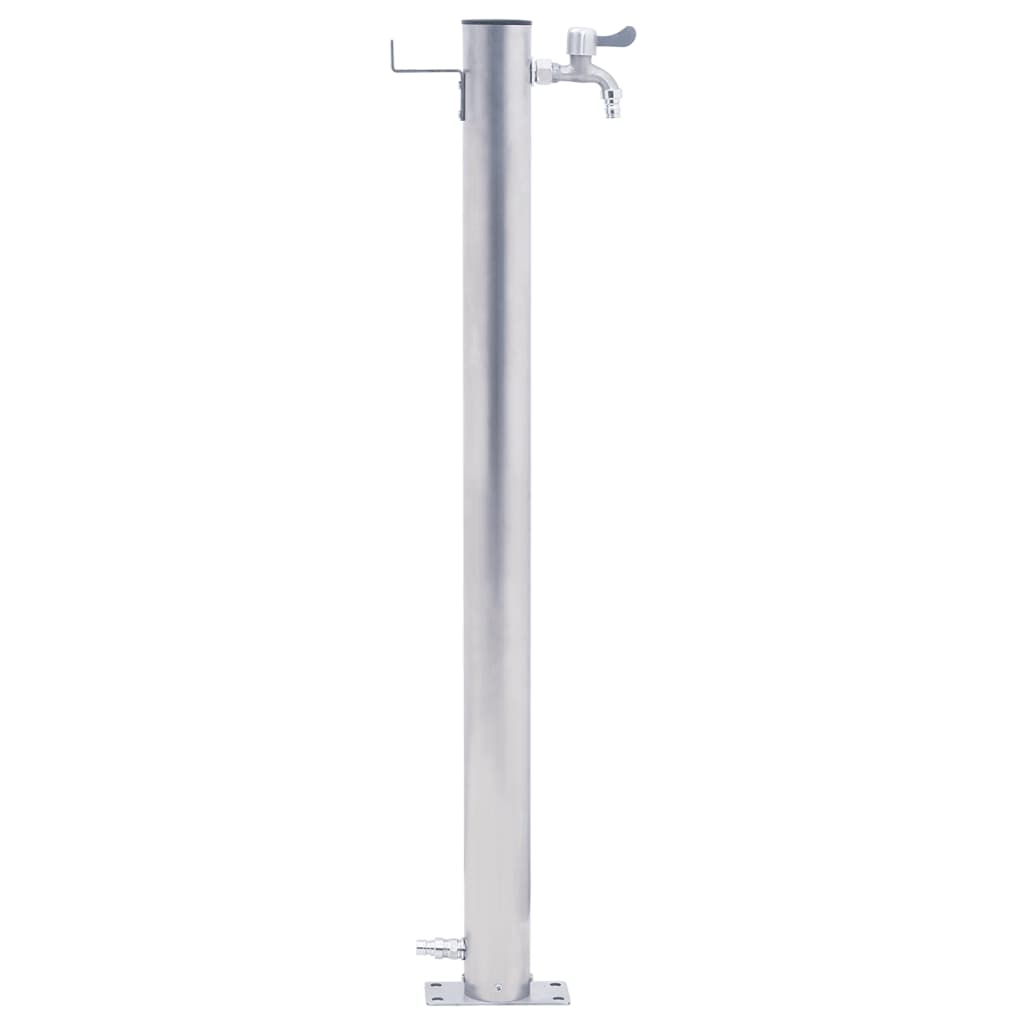 Vandens kolonėlė sodui, 100cm, nerūdijantis plienas, apskrita