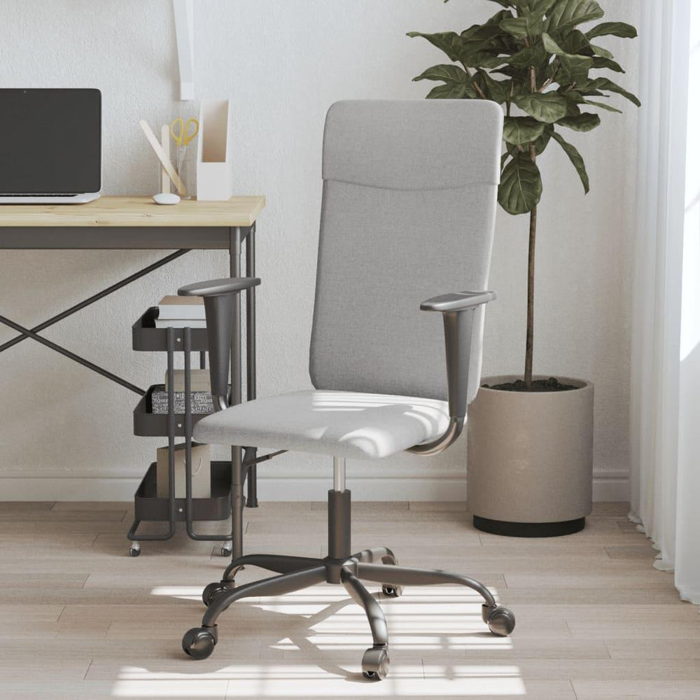 Biuro kėdė, šviesiai pilkos spalvos, audinys