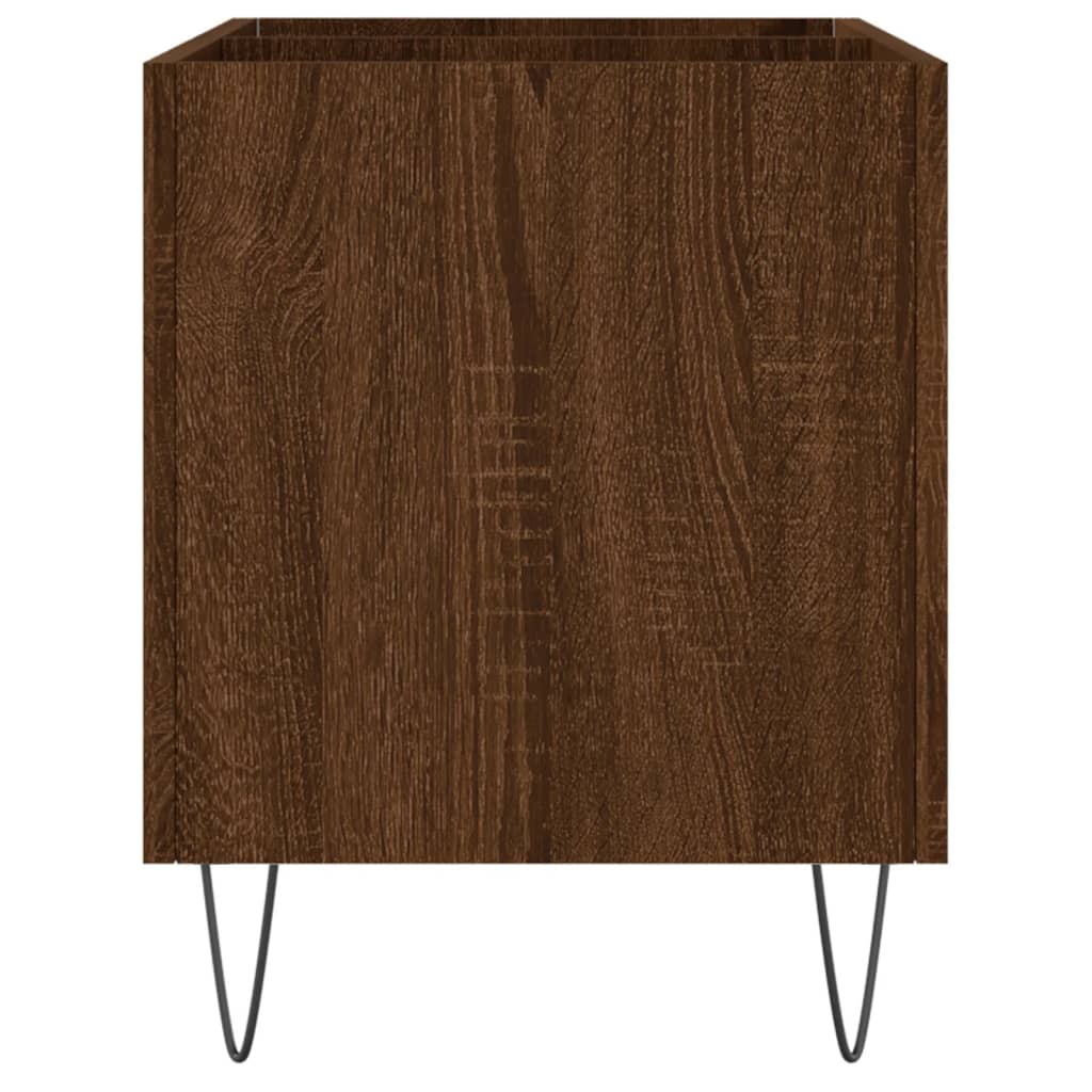 Vinilinių plokštelių spintelė, ruda, 74,5x38x48cm, mediena (83172-83173)