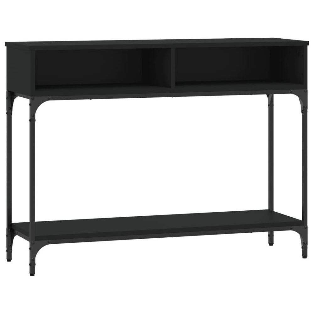 Konsolinis staliukas, juodas, 100x30,5x75cm, apdirbta mediena