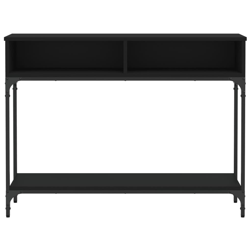 Konsolinis staliukas, juodas, 100x30,5x75cm, apdirbta mediena
