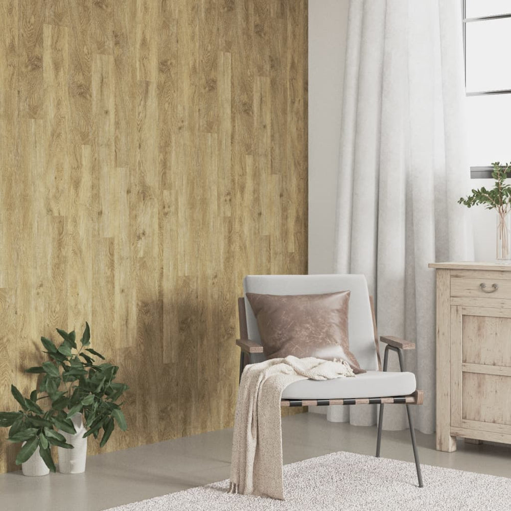 Sienų plokštės, rudos, 4,12 m², PVC, medienos imitacijos