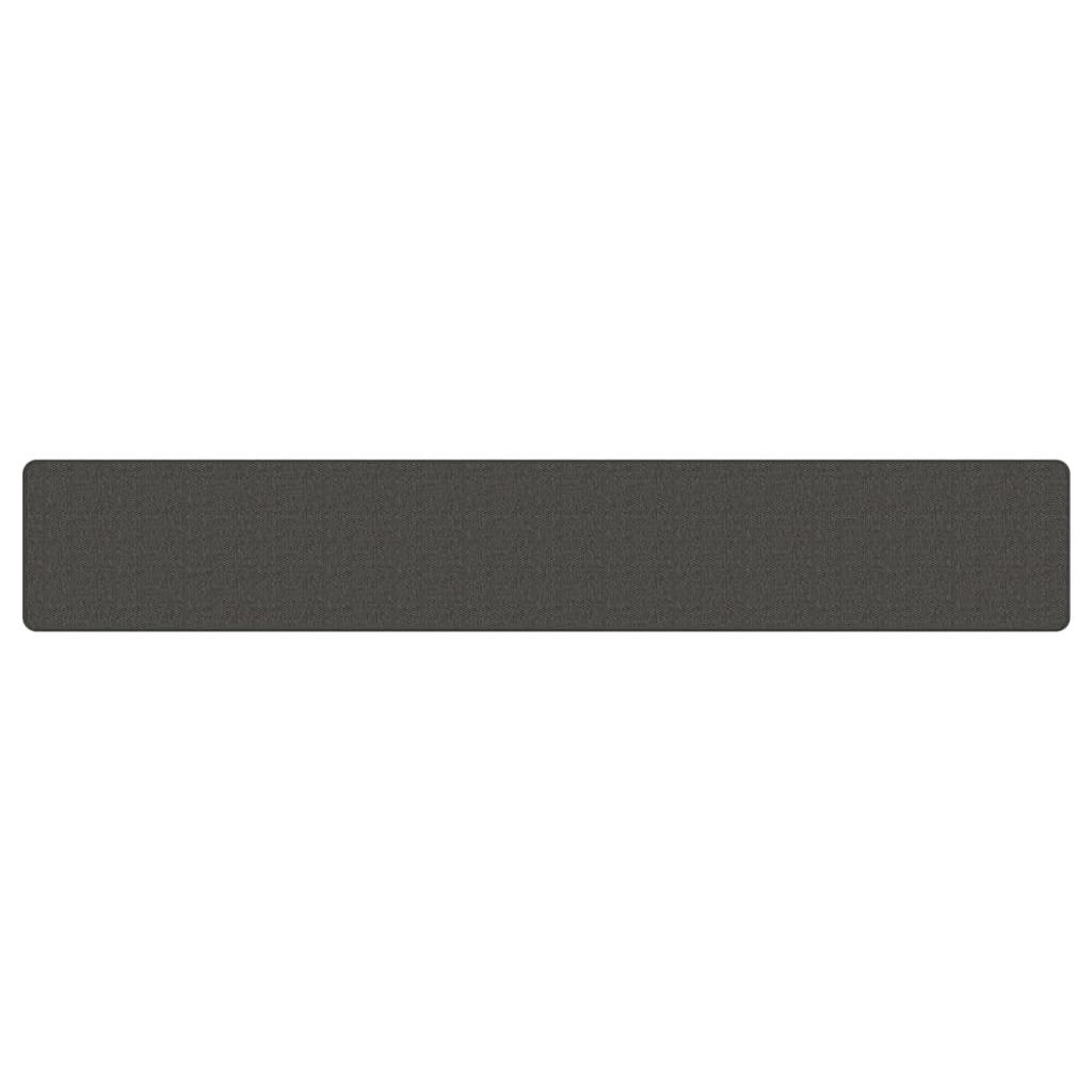 Kilimas-takelis, antracito spalvos, 50x300cm, sizalio imitacija