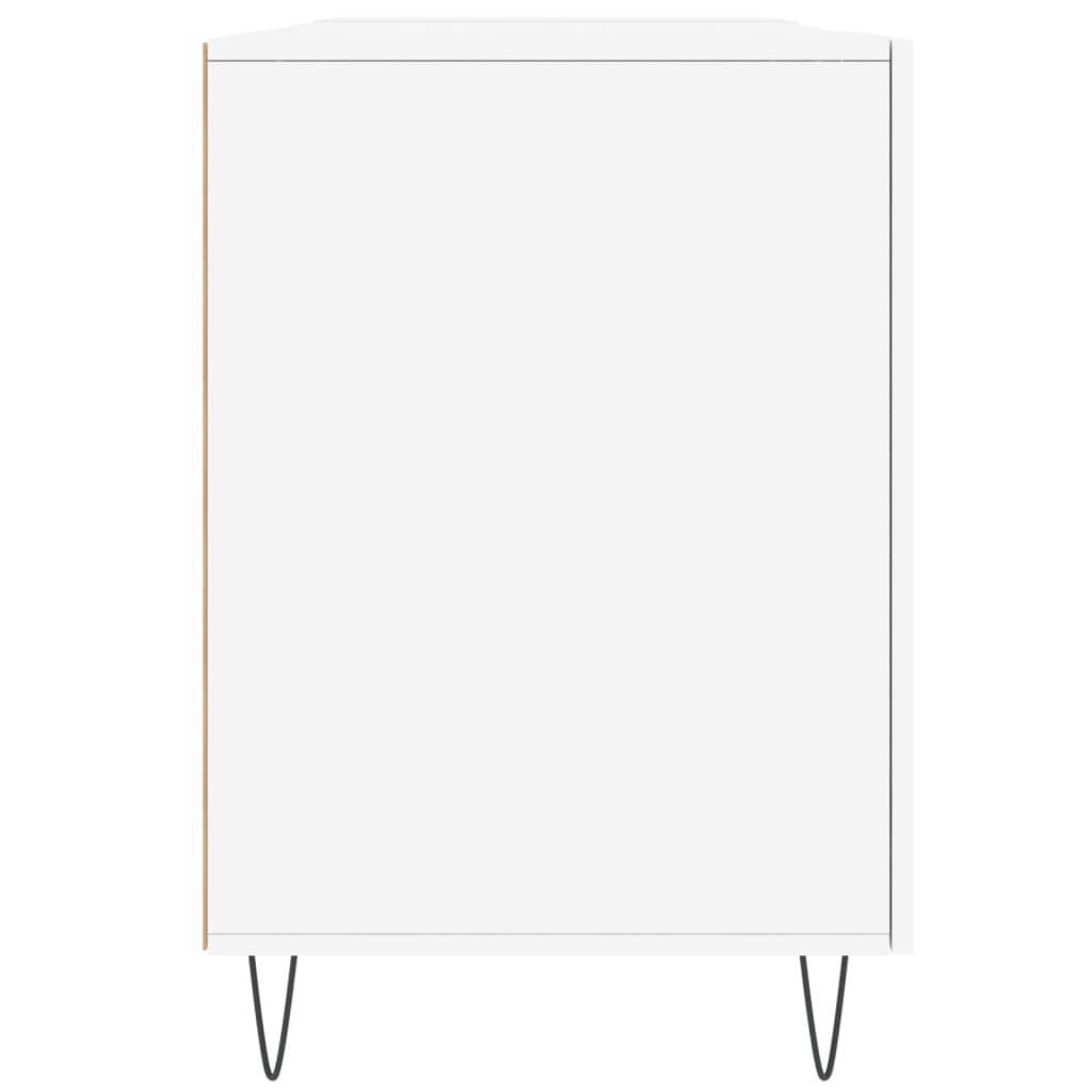 Rašomasis stalas, baltos spalvos, 140x50x75cm, apdirbta mediena