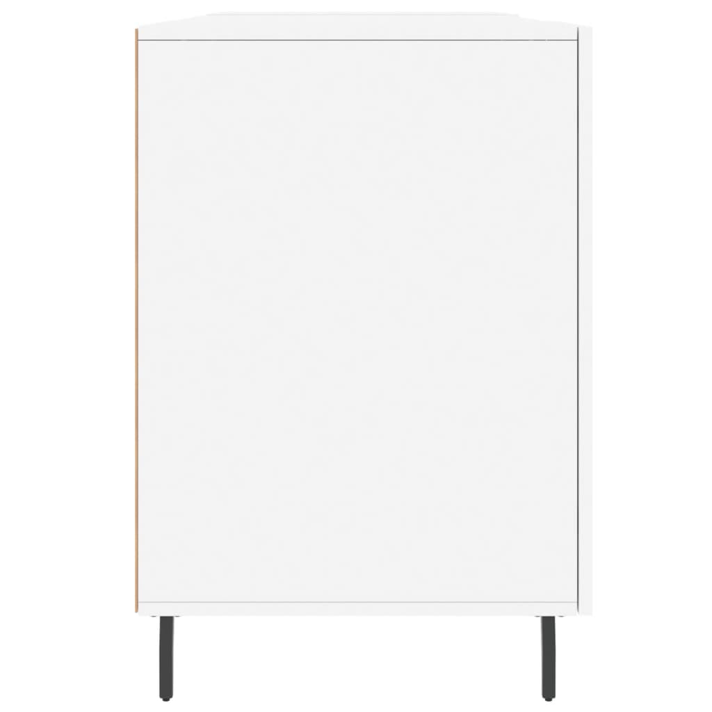 Rašomasis stalas, baltos spalvos, 140x50x75cm, apdirbta mediena