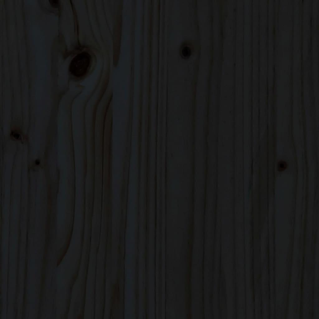 Lovos rėmas su galvūgaliu, juodas, 90x190 cm, medienos masyvas