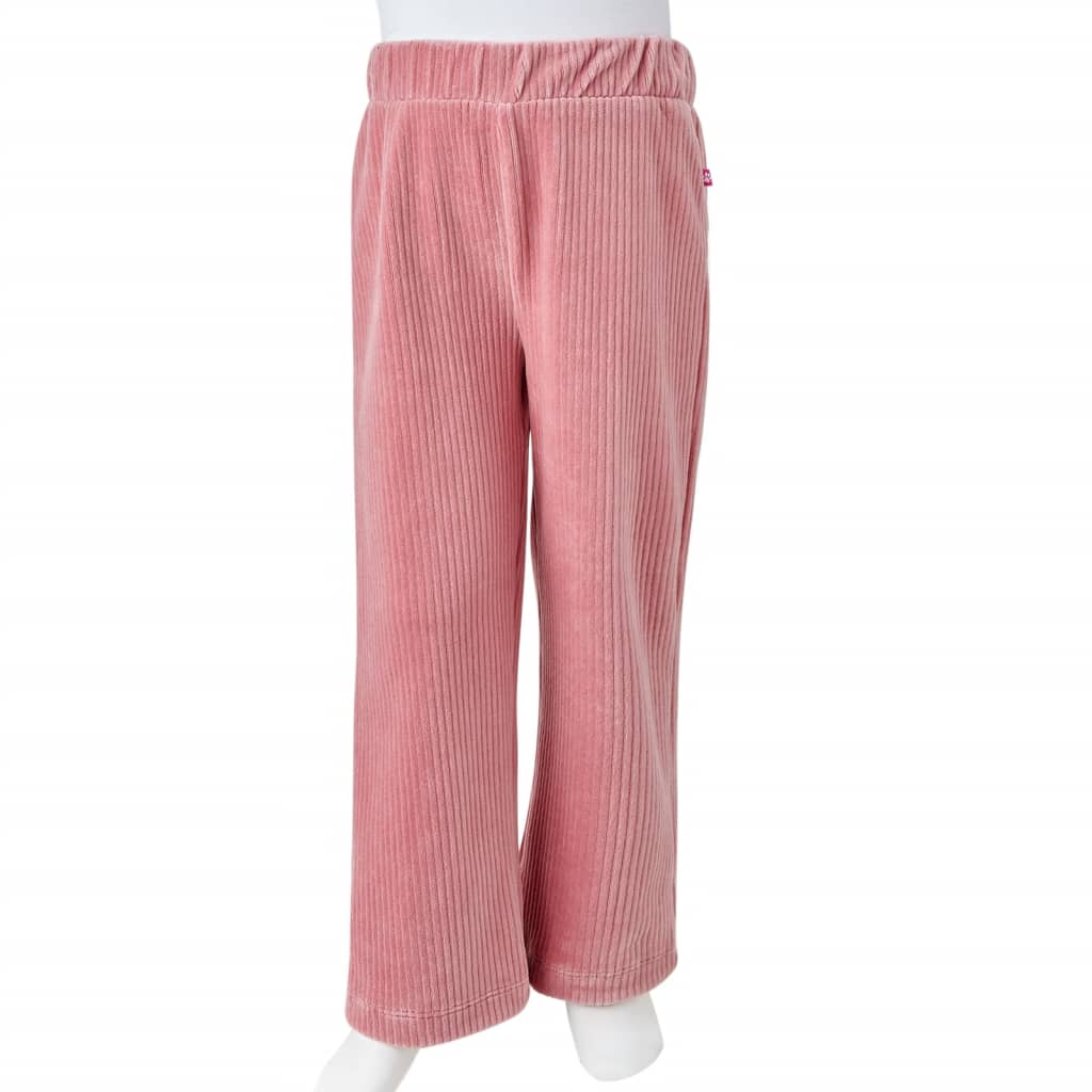 Vaikiškos kelnės, šviesiai rožinės spalvos, velvetas, 92 dydžio