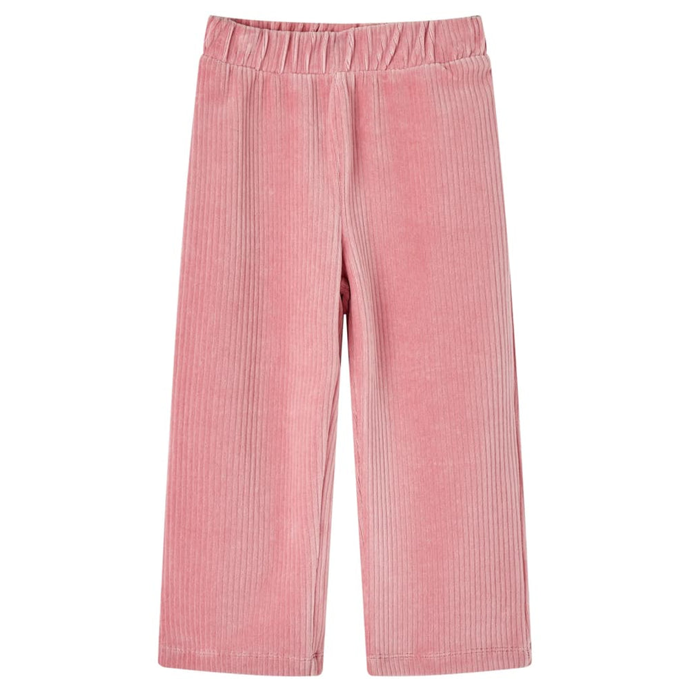 Vaikiškos kelnės, šviesiai rožinės spalvos, velvetas, 128 dydžio