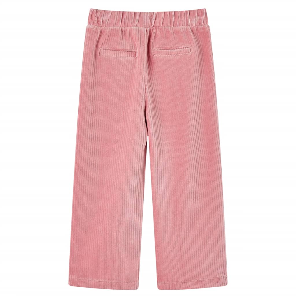 Vaikiškos kelnės, šviesiai rožinės spalvos, velvetas, 128 dydžio