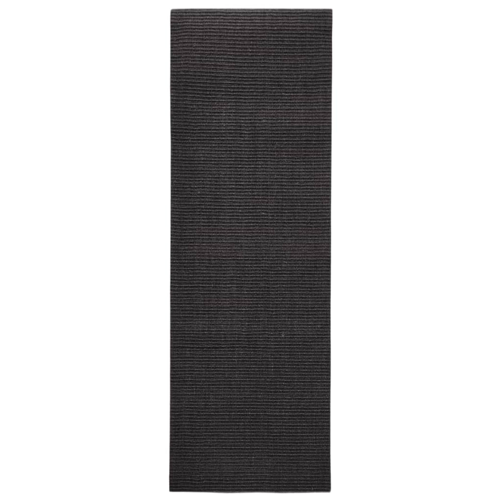 Sizalio kilimėlis draskymo stulpui, juodos spalvos, 66x200cm