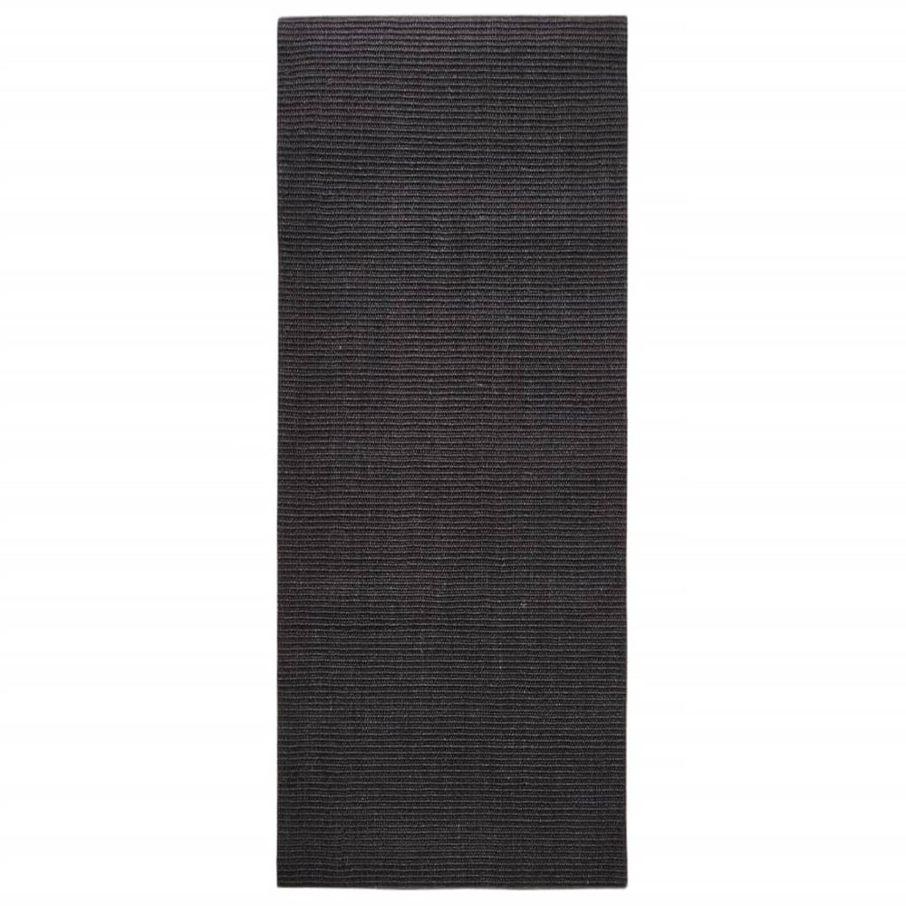 Sizalio kilimėlis draskymo stulpui, juodos spalvos, 100x250cm