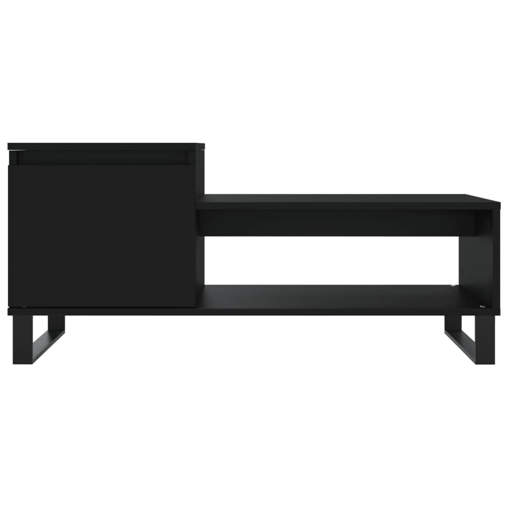 Kavos staliukas, juodos spalvos, 100x50x45cm, apdirbta mediena