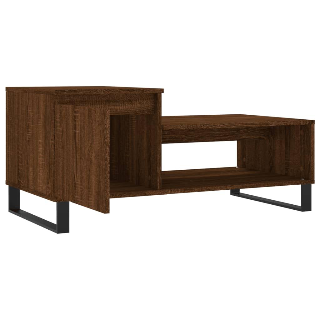 Kavos staliukas, rudas ąžuolo, 100x50x45cm, apdirbta mediena