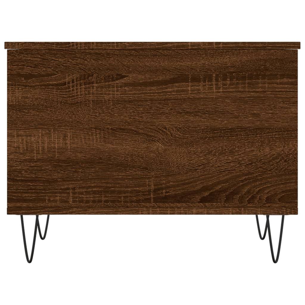 Kavos staliukas, rudas ąžuolo, 60x44,5x45cm, apdirbta mediena