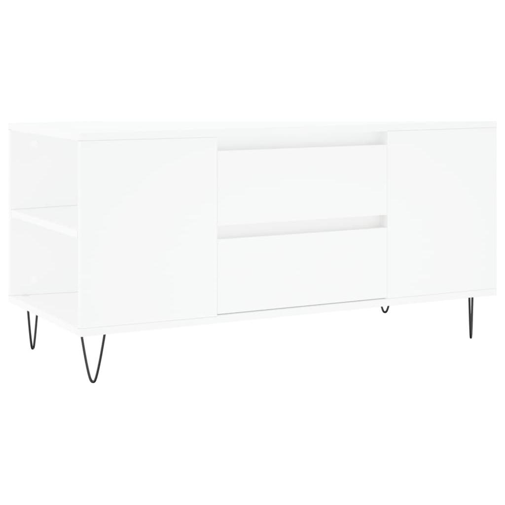 Kavos staliukas, baltas, 102x44,5x50cm, apdirbta mediena